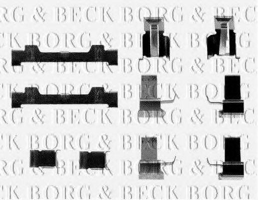 BORG & BECK BBK1166 Комплектуючі, колодки дискового гальма