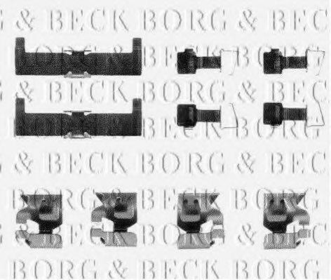BORG & BECK BBK1169 Комплектуючі, колодки дискового гальма