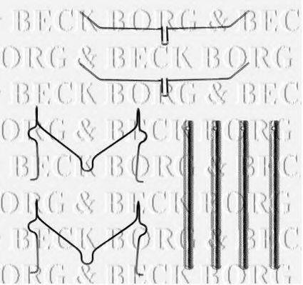BORG & BECK BBK1172 Комплектуючі, колодки дискового гальма
