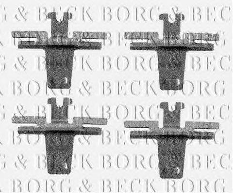 BORG & BECK BBK1183 Комплектуючі, колодки дискового гальма