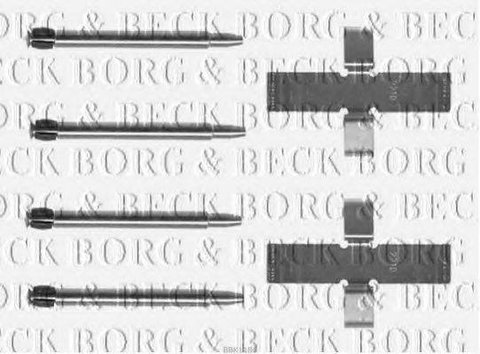 BORG & BECK BBK1186 Комплектуючі, колодки дискового гальма