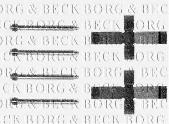 BORG & BECK BBK1192 Комплектуючі, колодки дискового гальма