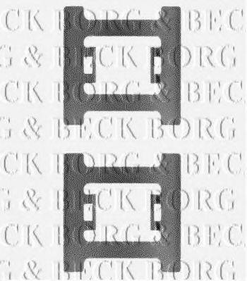 BORG & BECK BBK1196 Комплектуючі, колодки дискового гальма