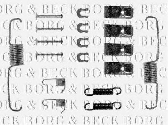 BORG & BECK BBK6014 Комплектуючі, колодки дискового гальма