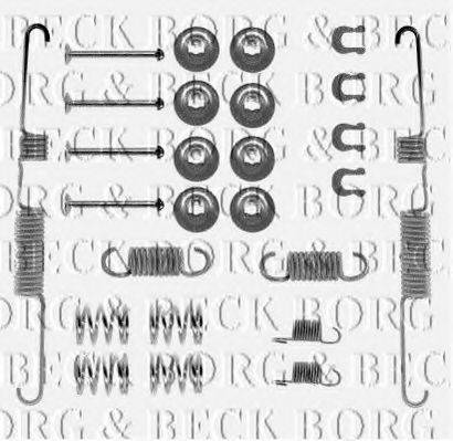 BORG & BECK BBK6015 Комплектуючі, колодки дискового гальма