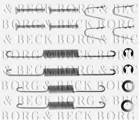 BORG & BECK BBK6051 Комплектуючі, колодки дискового гальма