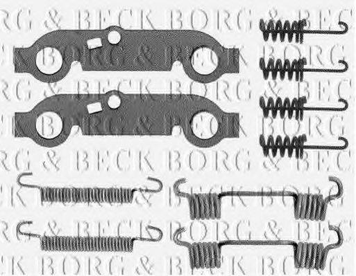 BORG & BECK BBK6057 Комплектуючі, колодки дискового гальма