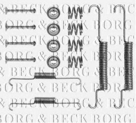 BORG & BECK BBK6085 Комплектуючі, колодки дискового гальма
