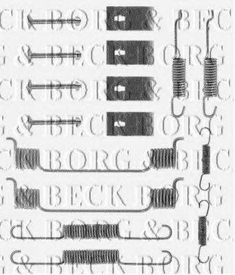 BORG & BECK BBK6096 Комплектуючі, колодки дискового гальма