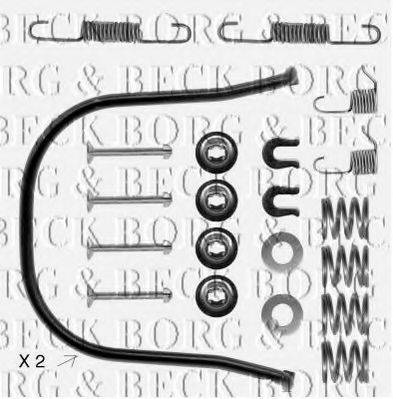 BORG & BECK BBK6107 Комплектуючі, колодки дискового гальма