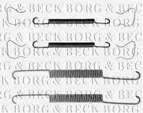 BORG & BECK BBK6117 Комплектуючі, колодки дискового гальма