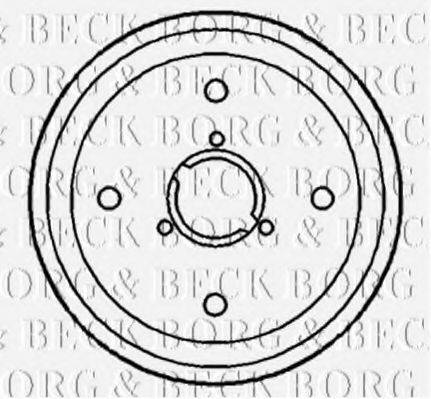 BORG & BECK BBR7017 Гальмівний барабан