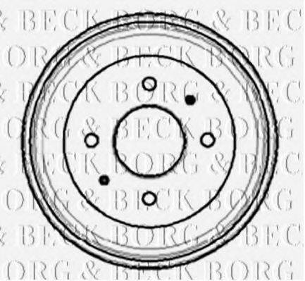 BORG & BECK BBR7025 Гальмівний барабан