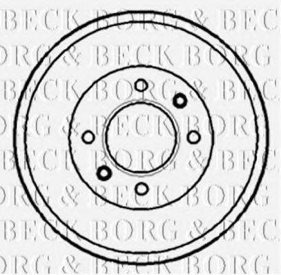BORG & BECK BBR7072 Гальмівний барабан