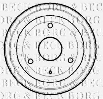 BORG & BECK BBR7073 Гальмівний барабан