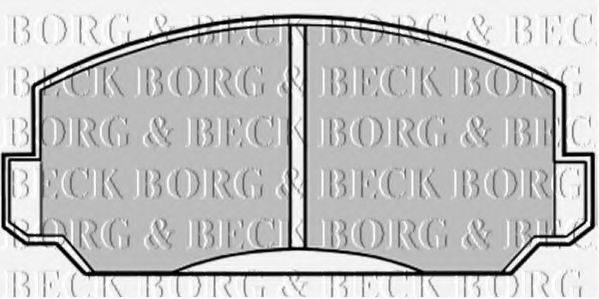 BORG & BECK BBP1009 Комплект гальмівних колодок, дискове гальмо