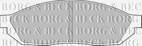 BORG & BECK BBP1071 Комплект гальмівних колодок, дискове гальмо