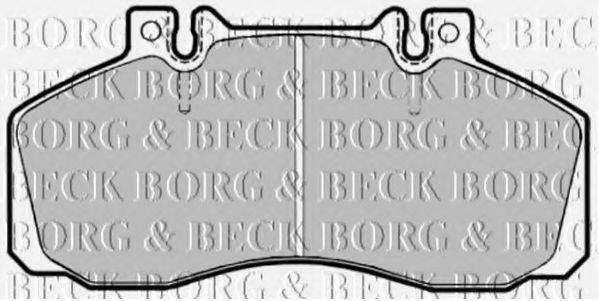 BORG & BECK BBP1121 Комплект гальмівних колодок, дискове гальмо