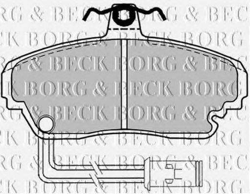 BORG & BECK BBP1128 Комплект гальмівних колодок, дискове гальмо