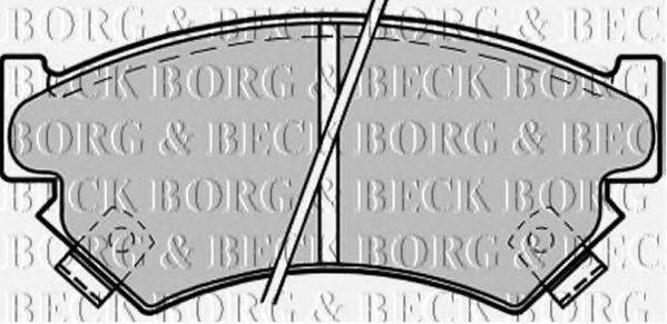 BORG & BECK BBP1215 Комплект гальмівних колодок, дискове гальмо