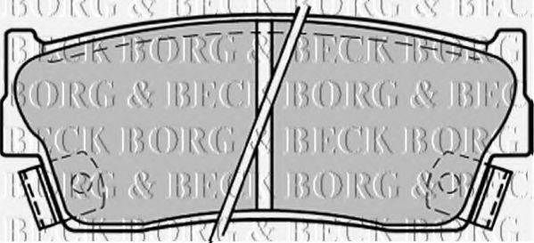 BORG & BECK BBP1228 Комплект гальмівних колодок, дискове гальмо