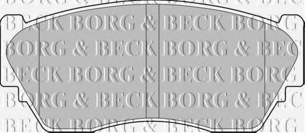 BORG & BECK BBP1253 Комплект гальмівних колодок, дискове гальмо