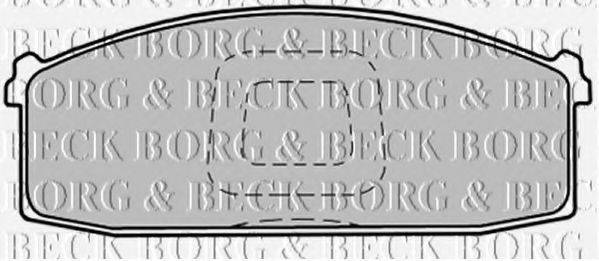 BORG & BECK BBP1280 Комплект гальмівних колодок, дискове гальмо