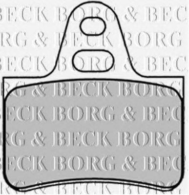 BORG & BECK BBP1290 Комплект гальмівних колодок, дискове гальмо