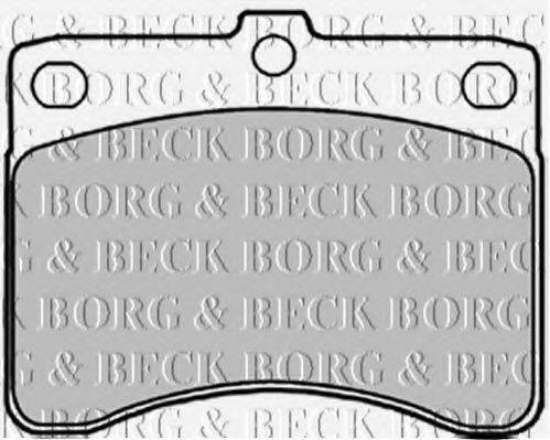 BORG & BECK BBP1303 Комплект гальмівних колодок, дискове гальмо