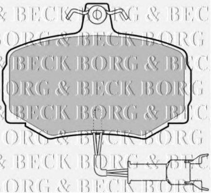 BORG & BECK BBP1333 Комплект гальмівних колодок, дискове гальмо