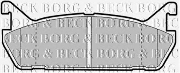 BORG & BECK BBP1344 Комплект гальмівних колодок, дискове гальмо
