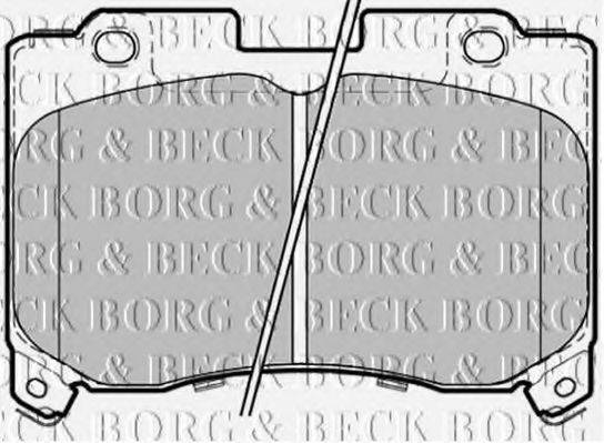 BORG & BECK BBP1354 Комплект гальмівних колодок, дискове гальмо