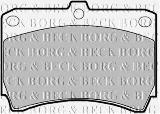 BORG & BECK BBP1365 Комплект гальмівних колодок, дискове гальмо