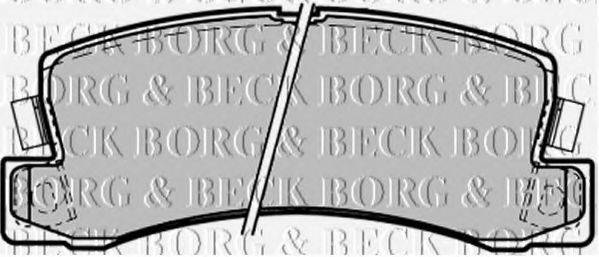 BORG & BECK BBP1371 Комплект гальмівних колодок, дискове гальмо