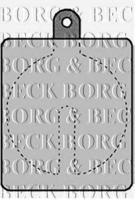 BORG & BECK BBP1385 Комплект гальмівних колодок, дискове гальмо
