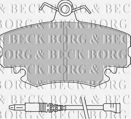 BORG & BECK BBP1397 Комплект гальмівних колодок, дискове гальмо