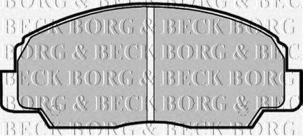 BORG & BECK BBP1592 Комплект гальмівних колодок, дискове гальмо
