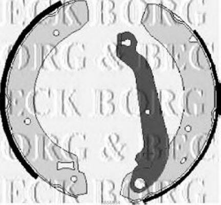 BORG & BECK BBS6034 Комплект гальмівних колодок