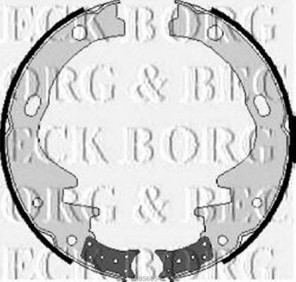 BORG & BECK BBS6054 Комплект гальмівних колодок