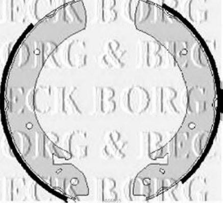 BORG & BECK BBS6055 Комплект гальмівних колодок