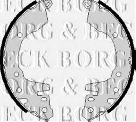 BORG & BECK BBS6072 Комплект гальмівних колодок