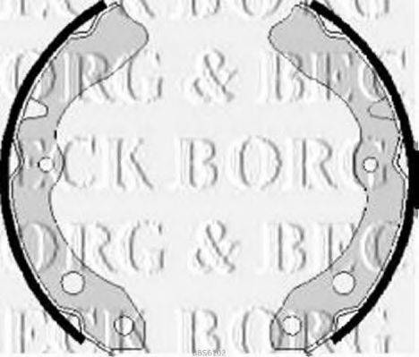 BORG & BECK BBS6102 Комплект гальмівних колодок