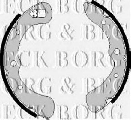 BORG & BECK BBS6129 Комплект гальмівних колодок