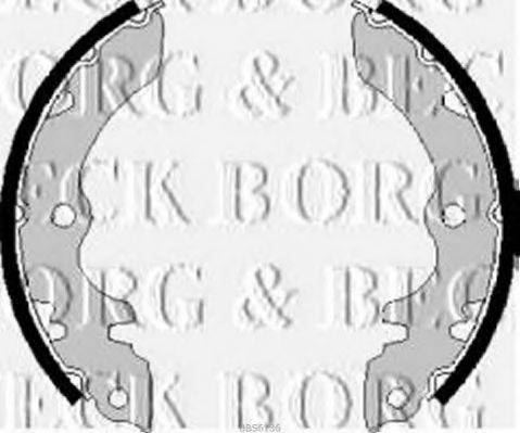 BORG & BECK BBS6136 Комплект гальмівних колодок