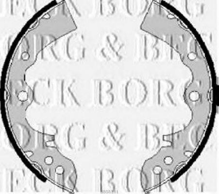 BORG & BECK BBS6161 Комплект гальмівних колодок