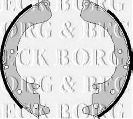 BORG & BECK BBS6165 Комплект гальмівних колодок