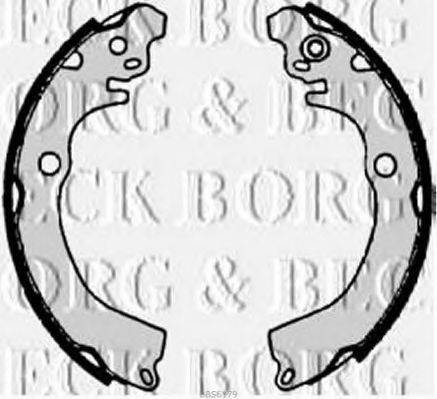 BORG & BECK BBS6179 Комплект гальмівних колодок
