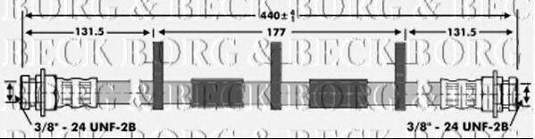 BORG & BECK BBH6932 Гальмівний шланг