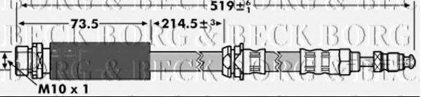 BORG & BECK BBH6965 Гальмівний шланг