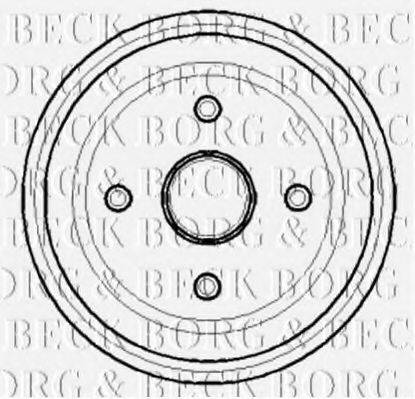 BORG & BECK BBR7123 Гальмівний барабан